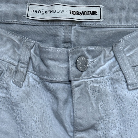 Brockenbow X Zadig & Voltaire Mascara Artemis Dirty Wash Geometric Embroidery - Picture 4 of 11